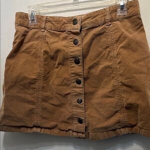 American Eagle Outfitters Tan Corduroy Skirt
